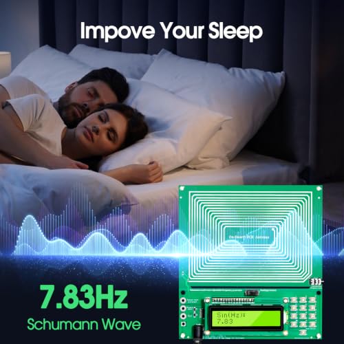 Schumann Frequency Generator Device 7.83 Hz | Adjustable 0.1 Hz to 200 kHz, with display and USB, portable, frequency counter and pulse generator