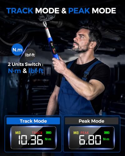 Digital Torque Wrench 3/8 Drive For Motorcycle Engine Spark Plug 5.02-99.57 ft-lb