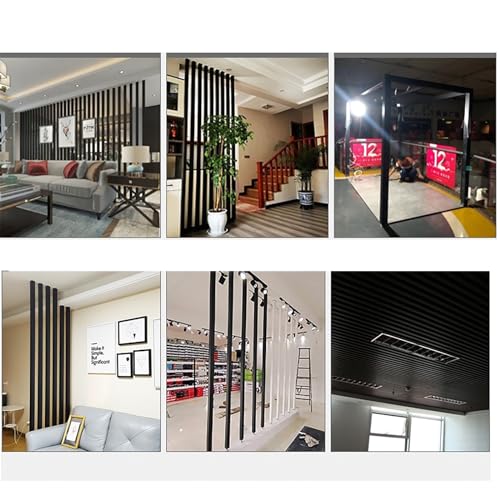 2Pcs Black Aluminum Rectangular Tubing 25mm x 50mm x 1000mm Long Wall Thickness 1mm, 2 Pack Aluminum Structural Rectangle Thin Tube 1 x 2 x 0.04 x 39.37" inch (Appr) Black Color 39.37" / 1000mm