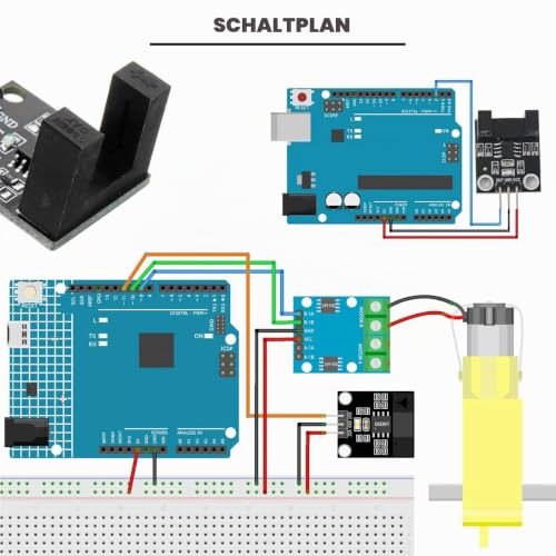 5pcs LM393 Photoelectric Sensor H2010 Photoelectric Infrared Sensor with Opposite Count Motor Speed Sensor Module with Encoder Cable