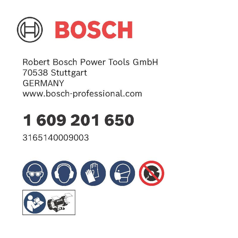 Bosch Accessories 1609201650 Sanding Disc 150 mm 20 mm 60 Ø 150 mm Grit 60