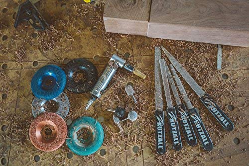 Kutzall Extreme Cylinder Rotary Burr, 1⁄4" Shaft, Very Coarse - Wood Carving Bit for Bosch, DeWalt, Milwaukee. Abrasive Tungsten Carbide, 3⁄4" (19mm) Dia. X 1" (25.4mm) Length, CX-34C ‎Extreme - Very Coarse ‎Head Diameter: 3⁄4", Head Length: 1"