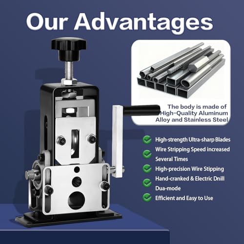 Manual Wire Stripping Machine Gauge Wire 0.06-1 inches