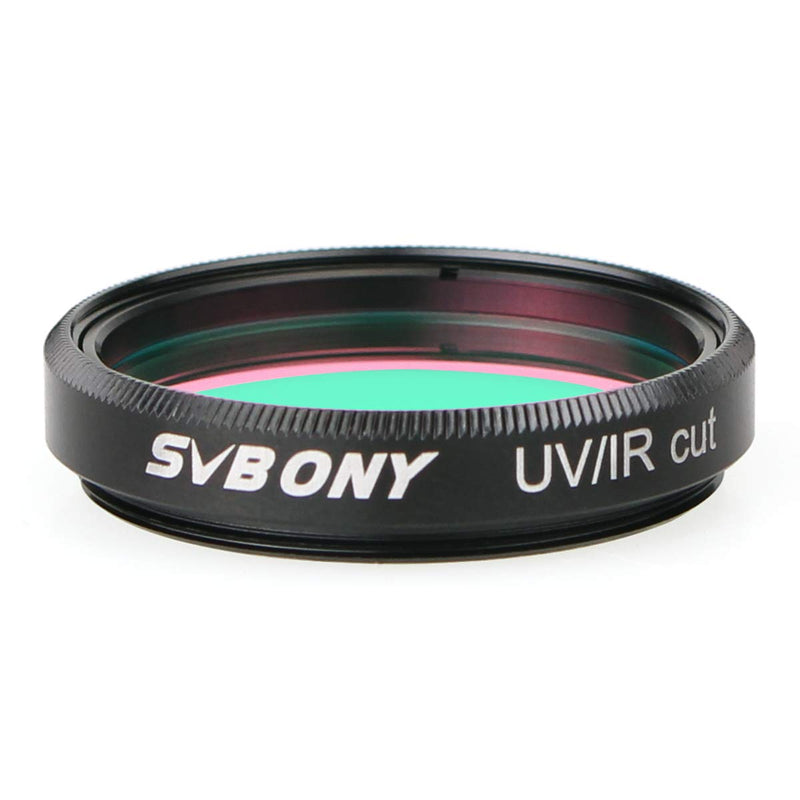 SVBONY Telescope Filter, 1.25 inches UV IR Cut Block Filter, Multi Coated Infra Red Filter Keep Planetary Images Sharp, for CCD Digital Astrophotography 1.25 inch