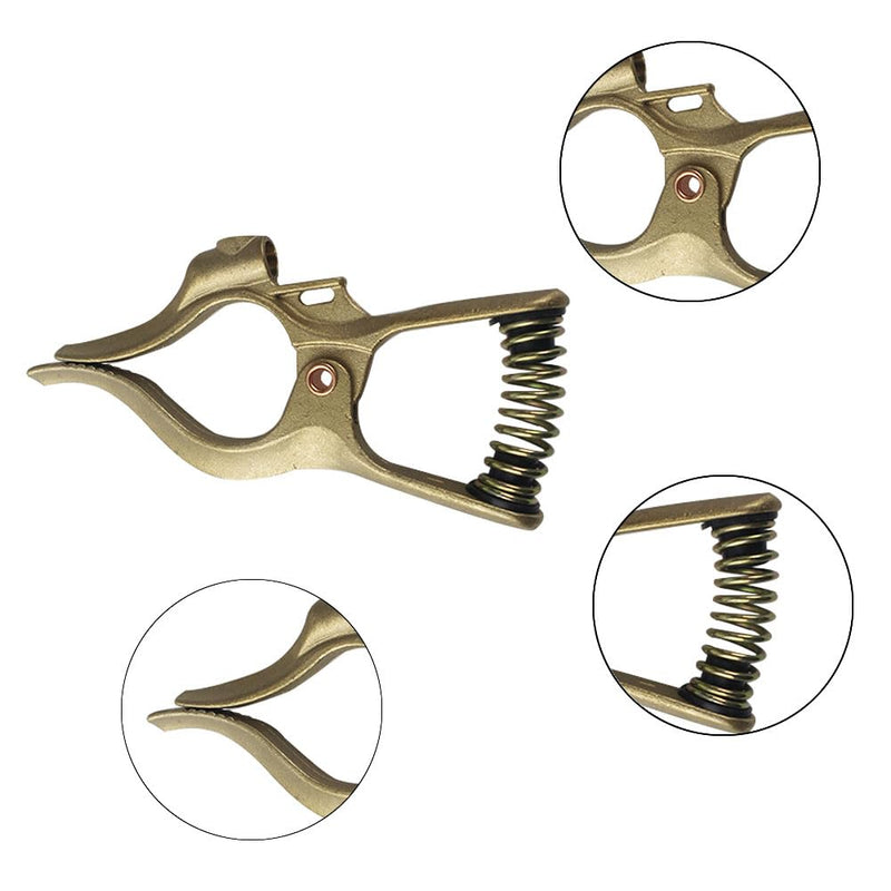 300-Amp T-Style Welding Ground Clamp Brass, 2-Pack 300-Amp 2 Pack