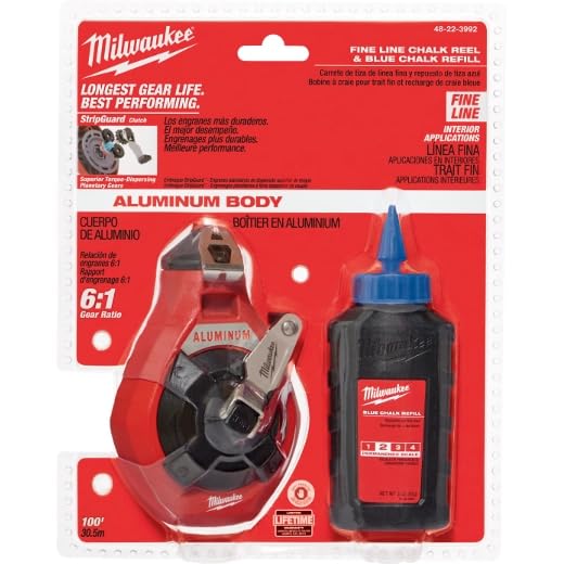 Milwaukee Elec Tool 48-22-3992 Chalk/Rl Set F in 100'Blu