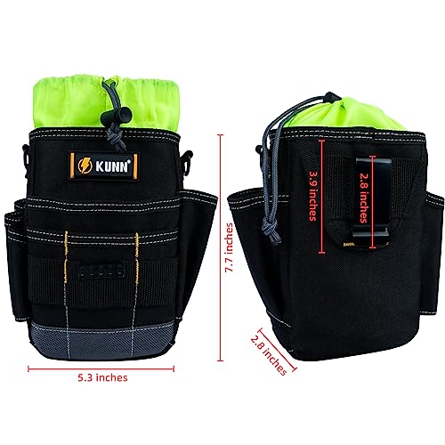 KUNN Tool Pouch with Belt Clip & Electrical Tape Holder