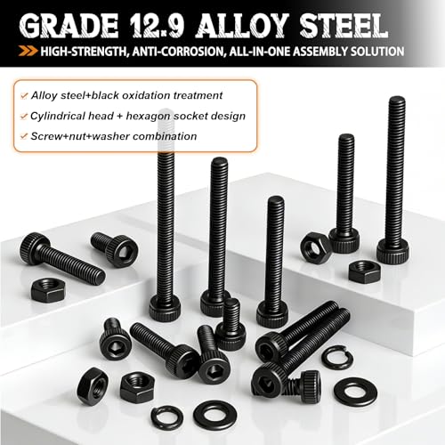 mankk 1015PCS M3 Screws Kit and 408PCS Machine Screws Nuts and Bolts