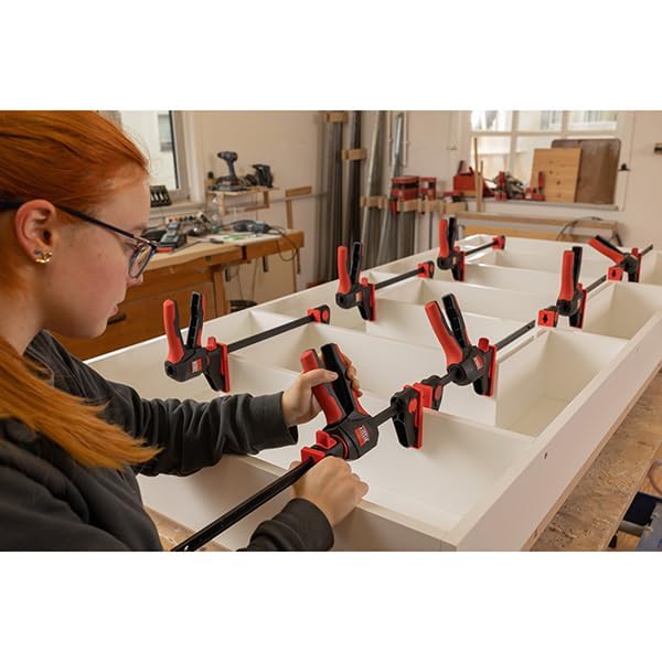 BESSEY EHKL360, 18 In., Trigger Clamp and Spreader 360 Rotating Handle One-Hand Bar Clamps 18 inch