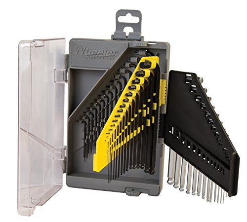 Wheeler Engineering 45-Piece SAE/Metric Hex and Torx Key Set with Storage Case for Gunsmithing and Firearm Maintenance