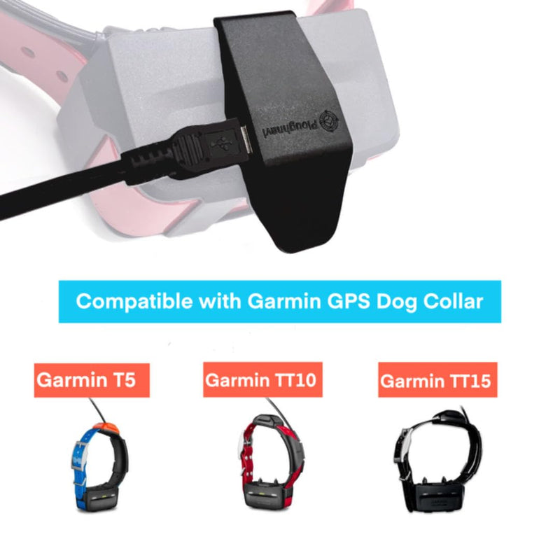 Charger Clip Sync Charger Adapter Cable for Garmin Dog Collar, GarminT5, GarminTT15, GarminTT10, Dog Tracking Collar with GPS Replacement USB Charging Cable Clip, USB Plug.