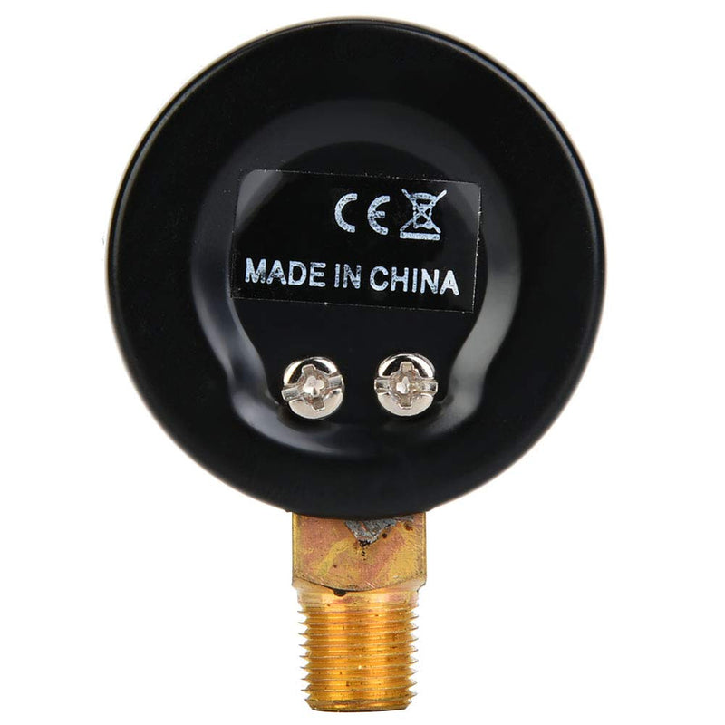 Mechanical Pressure Gauge Pressure Gauge Measuring Tool 1/8inch BSPT Base Connection for Air Oil Water Measurement (0-60psi, 0-4bar)