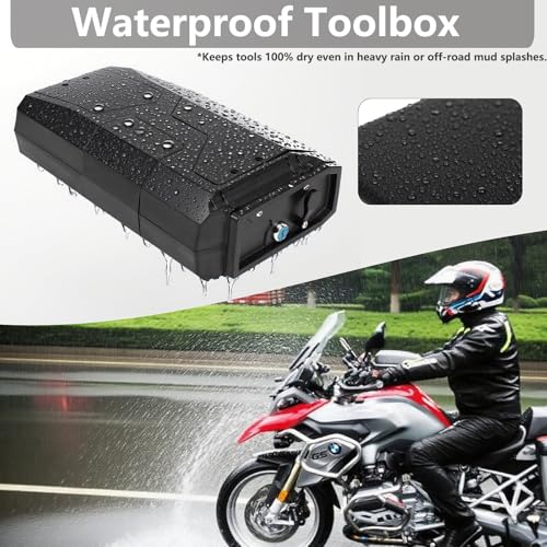 Motorcycle Tool Box Compatible with BMW R1250GS/ADV R1200GS/ADV 2003-2023 black
