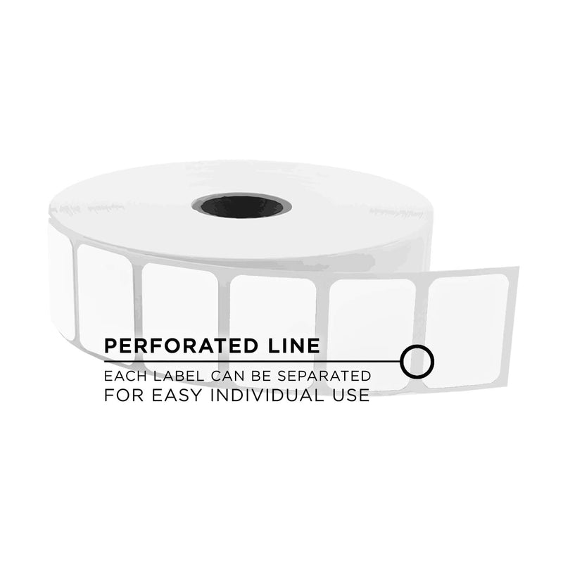 ChromaLabel 1.188 x 0.84 Inch Direct Thermal Labels, Ideal Mailing Label for Packages, Perforated Thermal Stickers Printer Label - 2710 Labels per Roll 1-3/16" x 27/32"