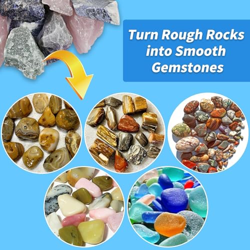 Rock Tumbler Grit and Polish Refill & Ceramic Tumbling Filler Media - Silicone Carbide Polisher Grit - Rock Polish Supplies & Accessories