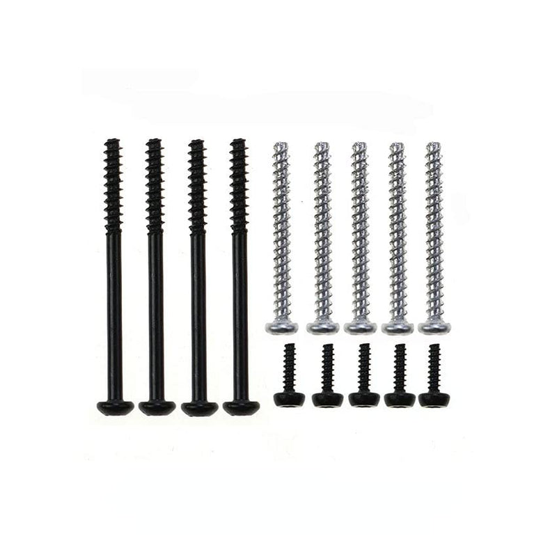 Replacement Console Screws with Rubber Foot Cover Set for PS2 PS3 Slim 2000 3000 4000 70000 Console Screw Kit Repair Parts (AB) AB