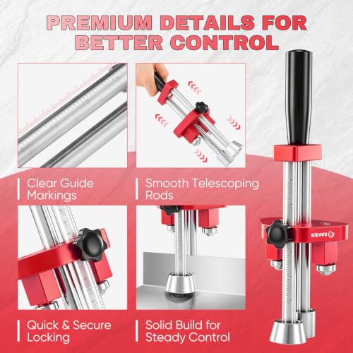 Saker One-Station Sheet Metal Bender, Sheet Bending Roller Tool Small Red