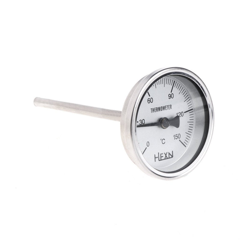 GUMEI Bimetal Stainless Steel Thermometer 1/4PT Thread L=100mm 0~50~300 ? WSS-303