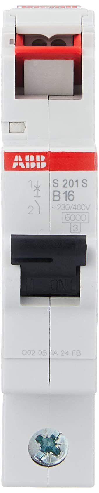 ABB 2CDS251002R0165 S201S-B16 circuit breaker 1-pole S201S B, 16 A, 253 V