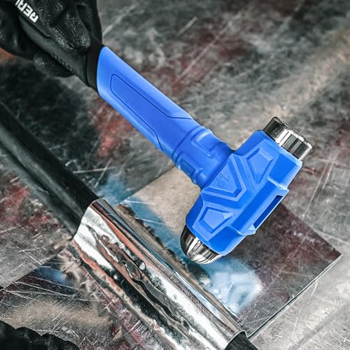 Real Steel 32 Oz Ball Peen Dead Blow Hammer Anti-Vibration Heavy Duty Hammer for Metal Working