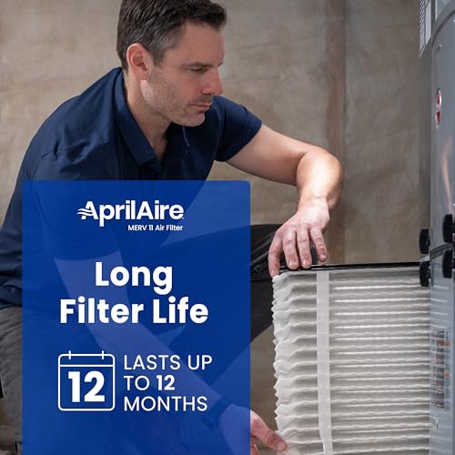 Genuine AprilAire 210 Replacement Filter for AprilAire Whole-House Air Purifiers - MERV 11, Clean Air & Dust, 20x25x4 Air Filter (Pack of 1)