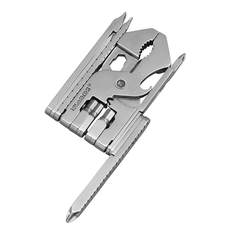 SWISS+TECH ST53130 Pocket Multi-Tool Kit (22-in-1) Tool with Wrenches, Allen Drivers (Single Pack) single pack