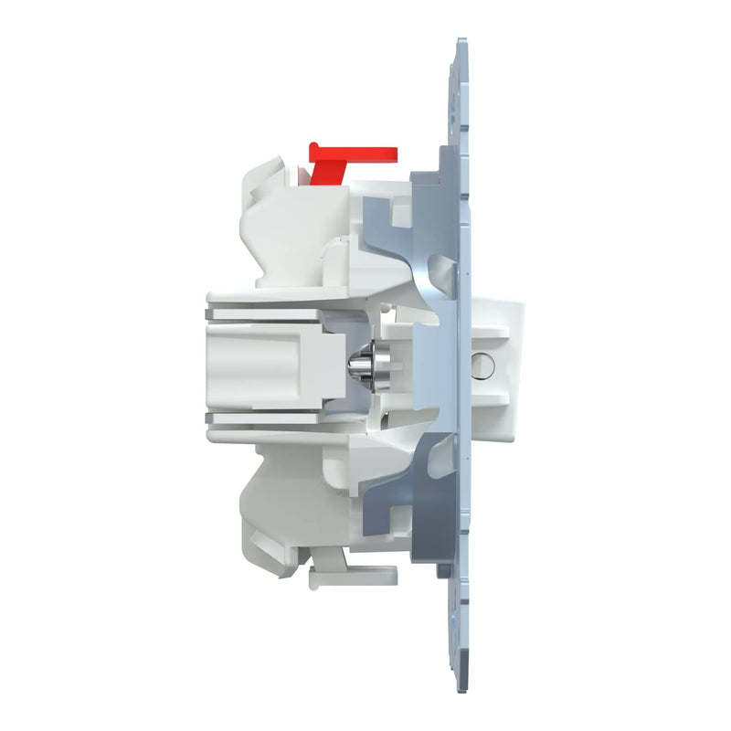 Schneider Electric Merten MEG3116-0000 - off switch and changeover switch insert - 10 A - AC 250 V - plug-in terminals - flush-mounted for installing switches and sockets - LED lighting modules single