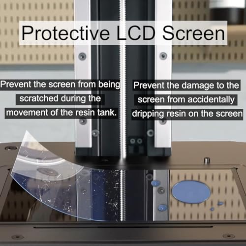5PCS 10 Inches LCD Screen Protector Film - Scratch-Resistant High Light Transmittance Protective Films for ELEGOO Saturn 4 12K/Saturn 4 Ultra 12K LCD Resin 3D Printer Saturn 4/Saturn 4 Ultra