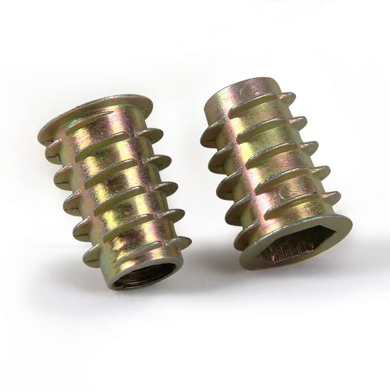 245PCS Threaded Inserts for Wood, Carbon Steel Furniture Nut Kit