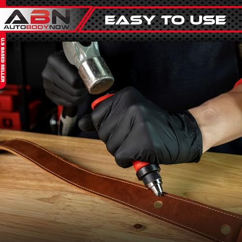 ABN Hollow Punch Kit Leather Punches Tools Hole Punch Set Gasket Punch Set Gasket Cutter 3/16 to 1-3/8in (5-35mm)