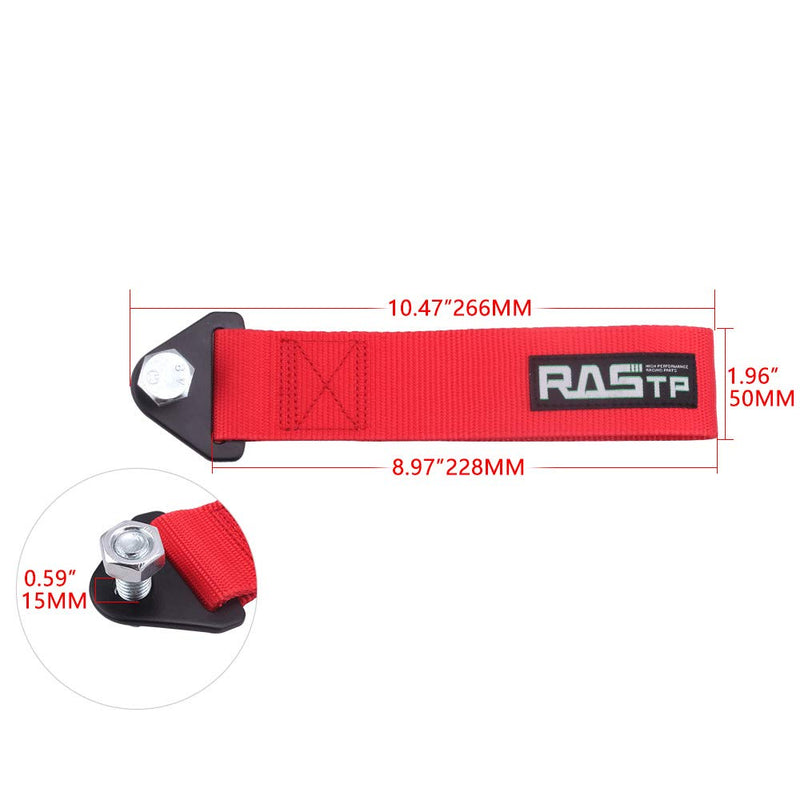 RASTP High Strength Racing Tow Strap (Red) red