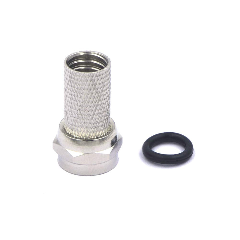 VCE Coaxial Cable Connector 6 Pcs with 3 Pcs Combined Format, 3GHz Coax Coupler for Coaxial Cable Extender, TV Cable Repair, Nickel Plated TV Cable Connector Kit