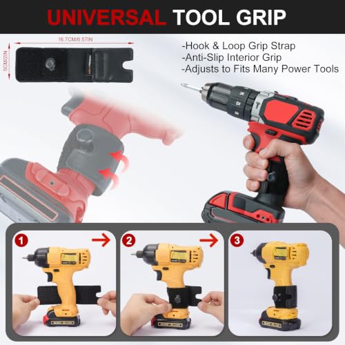 MELOTOGH 3 Pack Quick Release Belt Clip for Pouch,Drill Holster,MELOTOUGH Universal Drill Holster for Tool Belt, Heavy Duty Tool Holster with Quick Release Belt Clip