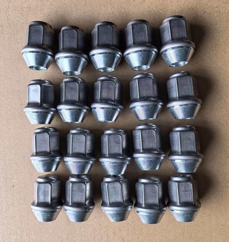 20pcs 1/2"-20 Factory Style Lug Nuts 1.5" Long 13/16" 21mm Hex Replacement for 2005-2014 Ford Mustang Mercury Grand Marquis & 06-11 Crown Victoria 9R3Z-1012-A, 611-292