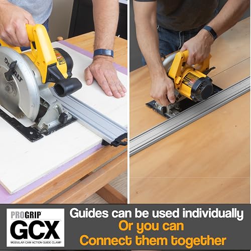 ProGrip GCX Edge 24" Clamp Guide Modular Extendable Track for Circular Saws 24" GCX Clamp