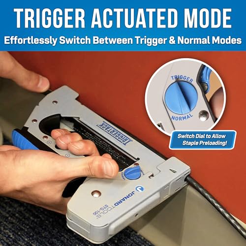 Jonard Tools STG-100 TriggerTack Insulated Cable Stapler, Ergonomic Handle