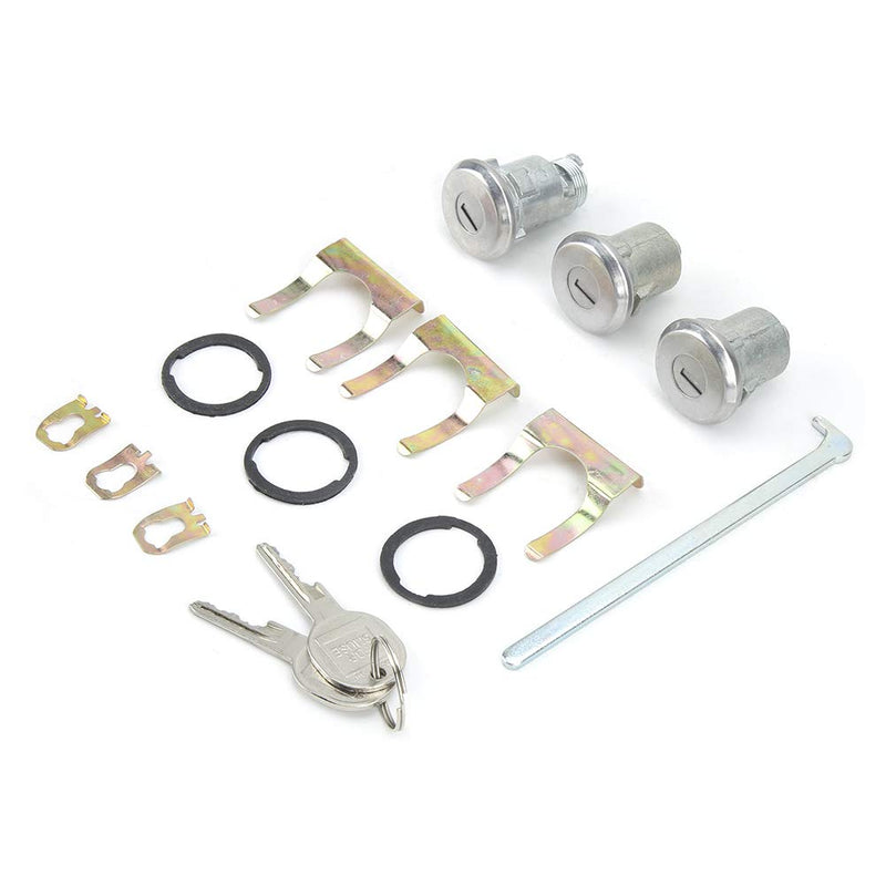 KIMISS Door Lock Kit, Door Lock Repair Kit Door Lock Cylinder and Key 654394765282