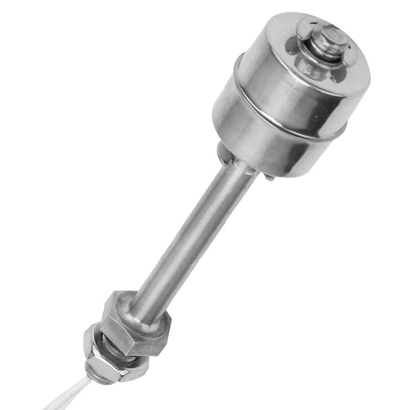 0~220V 100mm Liquid Level Sensor Float Switch, Vertical Stainless Steel Water Float Switch for Fuel Tanks, Water Towers, Water Heaters, Solar Energy and etc.
