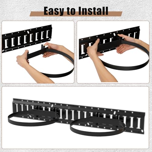 lesolar 5 Gallon Bucket Holder for E Track, Wall Mounted Bucket Hanger 1pc