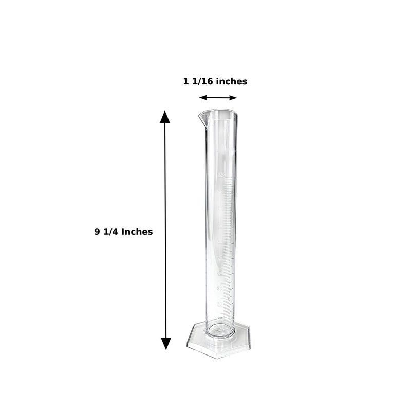 North Mountain Supply – Fermentation Test Kit – 8" Italian Glass Triple Scale Hydrometer & 100cc Extra Clear Graduated Cylinder – Combo Kit with Test Jar – Made in Italy – Lead & Mercury Free