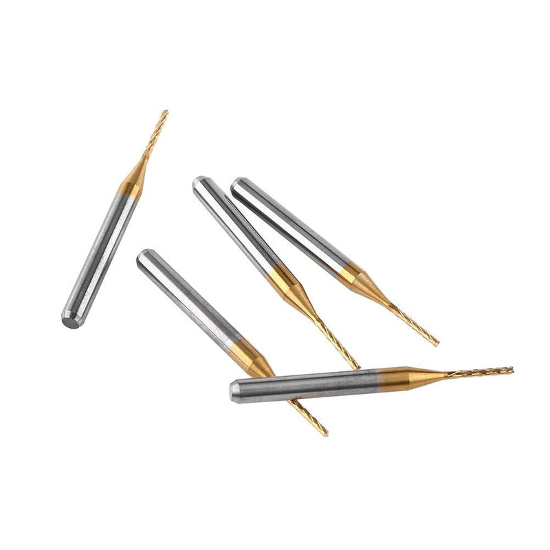 10pcs Carbide End Mill Coat Milling Cutter Engraving Bits Rotary Burrs Set 3.175mm x 1mm 38x3.175x1mm