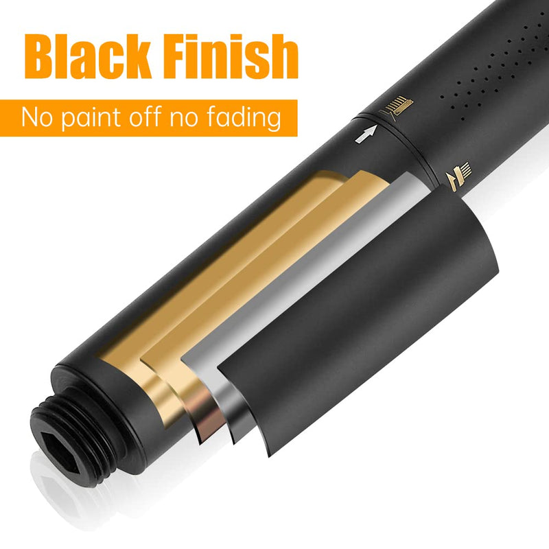 BESy Black Brass 2 In 1 Function Handheld Shower Head Set High Pressure 7 Inch Shower Head High Flow Hand Shower Wand with 59 Inch Hose, Bracket, Matte Black Finish