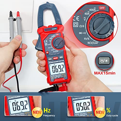 AstroAI Multimeter TRMS 4000 Counts Auto-Ranging + 4000 Counts Auto-ranging Digital Clamp Meter