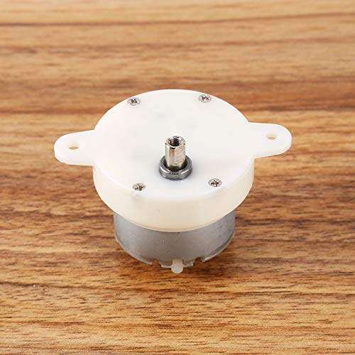 FTVOGUE High Torque 12V DC Motor Slow Electric Motor Gear 3RPM 4mm Shaft Diameter Micro Motor