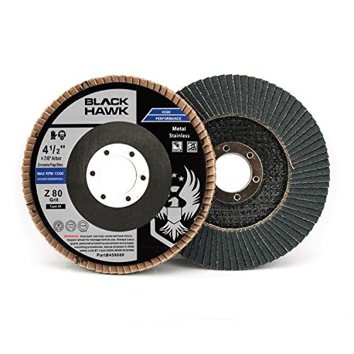 BHA 4.5" x 7/8" T29 Zirconia Flap Discs, 80 Grit - 10 Pack