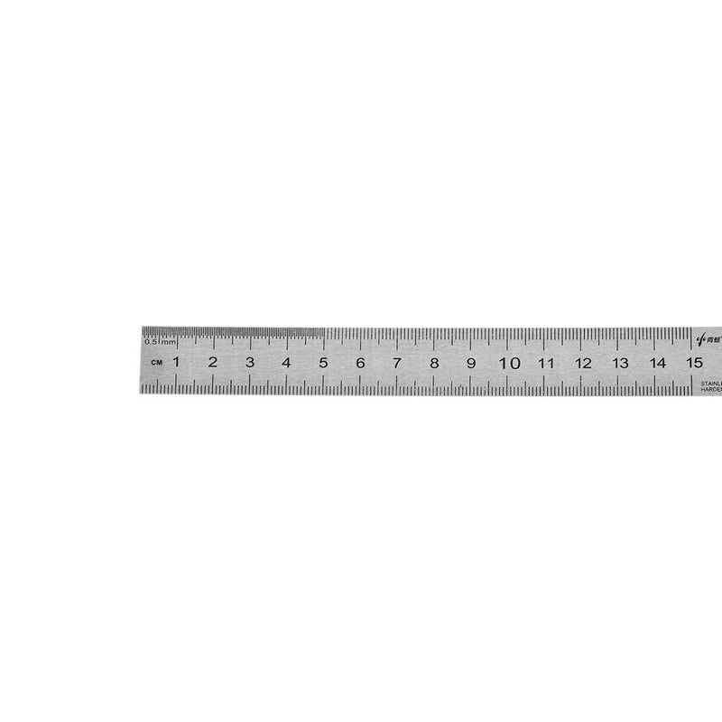 sourcing map 5pcs. Straight Ruler Metric Stainless Steel Measuring Tool with Hanging Hole 15cm 6 Inch