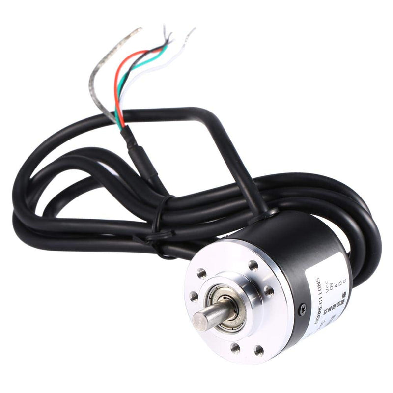 600P/R incremental rotary encoder, incremental rotary encoder module, 600P/R photoelectric incremental rotary encoder 5V - 24V AB 2 - phase shaft 6mm