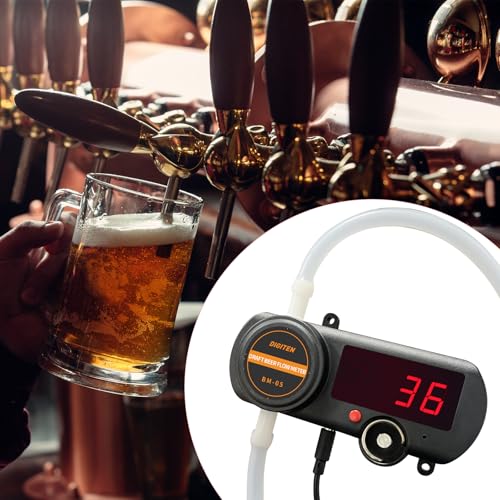 DIGITEN BM5 Draft Beer Meter Flow Sensor with Water Timer