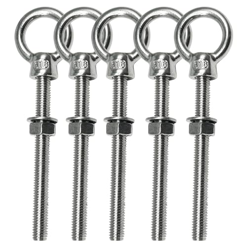 5pack 5/16“ x 3-1/8" Eye Bolts and 2pack 1/2" x 4-3/4" Eye Bolts