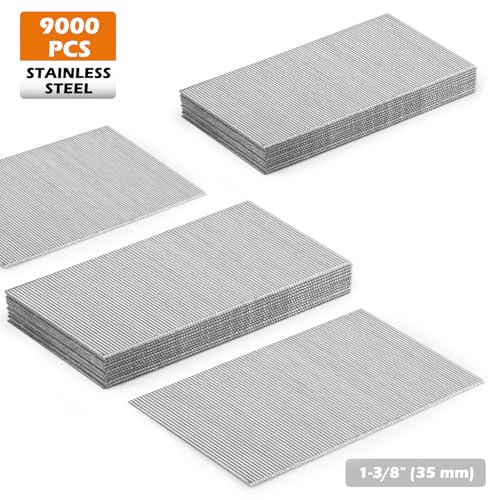 KIMSING 23 Gauge 35mm Stainless Steel Micro Pin Nails 9,000 PCS/Box 1-3/8(Stainless steel 35mm)